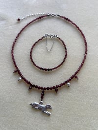 Image 4 of THE ‘MODESTA’ GARNET BRACELET 