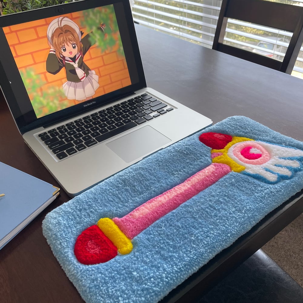 Fluffy Sakura Wand Keyboard