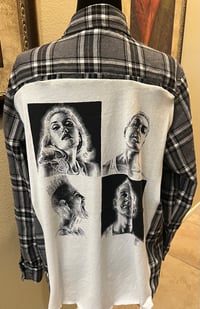 Vintage Gray/Black/White Flannel Shirt No Doubt