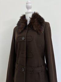 Image 2 of 00s Brown fur jacket // M 