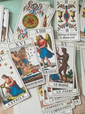 Tarot de Besançon de la fabrique de cartes Muller & Cie, Suisse, 1970. Rare!