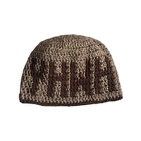 YHWH Brown Fitted Beanie 