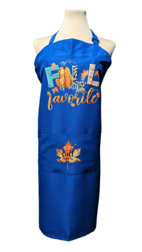 Image 1 of Fall is My Favorite Apron (blue)