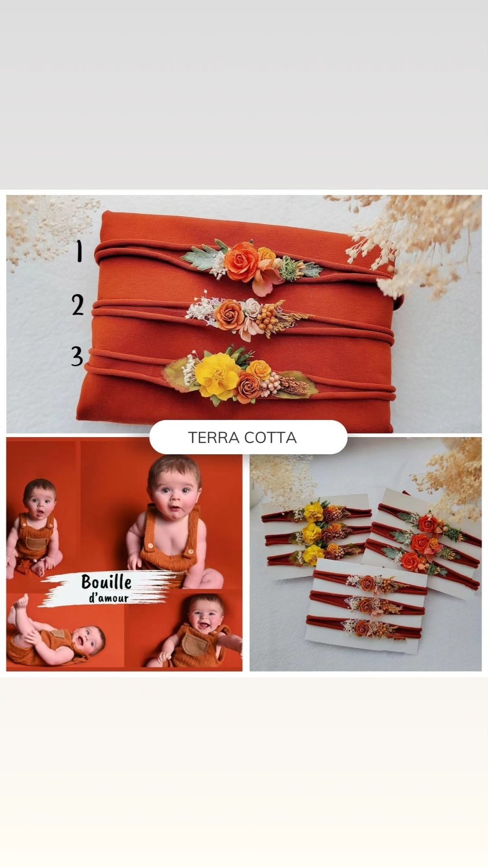 Image of Backdrop + wrap newborn TERRA COTTA 