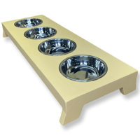 Image 11 of Elevated Cat Feeder (Whisker Friendly, Stainless Bowls)