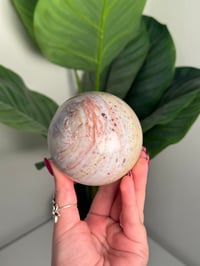 Image 1 of PINK PASTEL SEA JASPER SPHERE -MADAGASCAR-