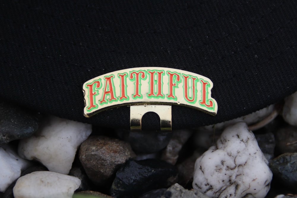 Image of Faithful Clip - Light Green/Orange