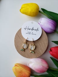 Small Tulip Dangle Earrings 