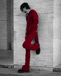 Image 4 of CORDUROY HAGI Fancy Red Flared Pants