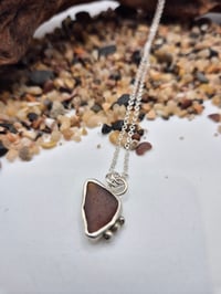 Image 1 of Amber Seaglass Necklace 