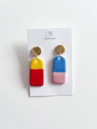 Paire de boucles d’oreilles céramique SIMPIA multi B