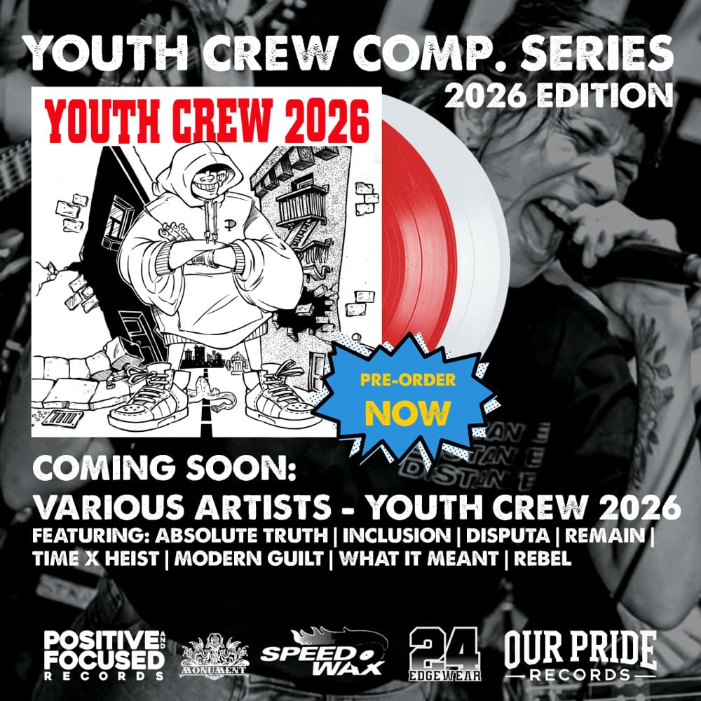 VARIOUS - YOUTH CREW 2026 7" VINYL, CLEAR OR RED