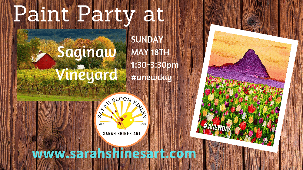 Image of Paint Party At Saginaw Vineyard #anewday