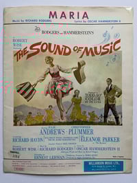 Image 2 of Maria from The Sound of Music, framed 1960s vintage sheet music