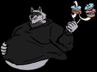 Image 2 of Big Fat Death Wolf Sticker