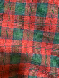Image 3 of LITTLE PANTS - black wool and red plaid 