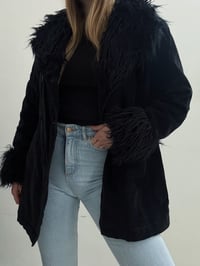 Image 3 of 00s Furry velvet jacket // M