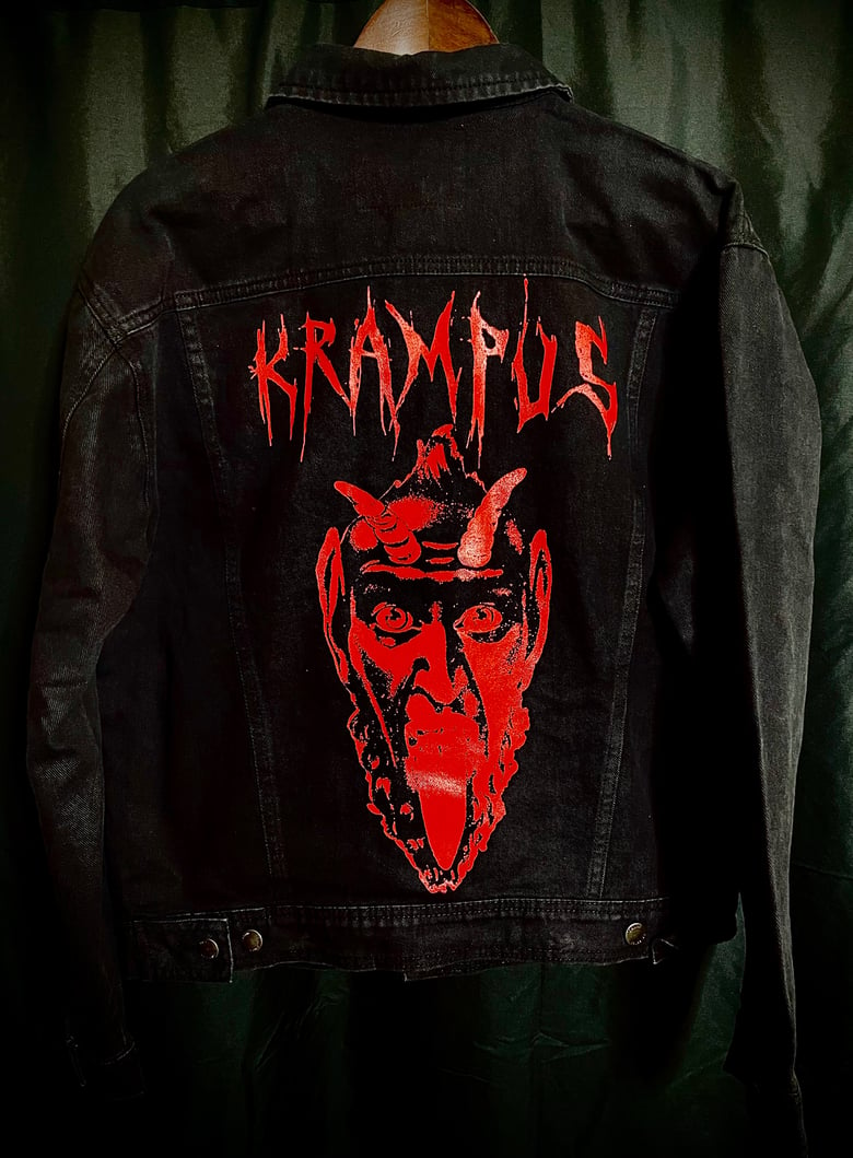 Image of Krampus - Black Denim Jacket 
