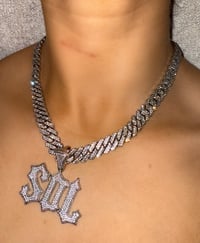 Image 1 of *LOW QTY* SDL X HEADLINE PENDANT & CHAIN NECKLACE