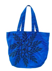 Blue Plants and Chair Tote