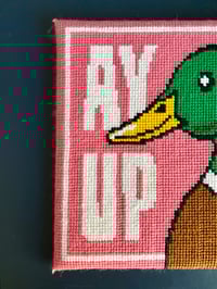 Image 5 of Ay up Duck needlepoint kit 