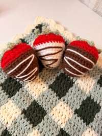 Image 3 of Chocolate Dipped Strawberry KeyChain 