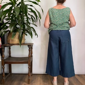 Image of Dark blue Louey pants