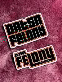 THE FELONY CLUB  Slap Sticker combo