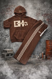 Brown Oversize Sweatsuit