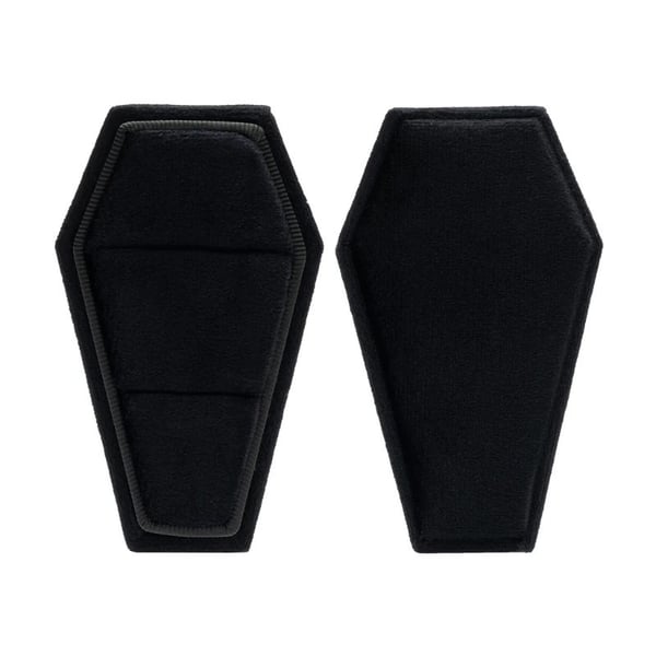 Image of Coffin Shape Velvet Ring Box