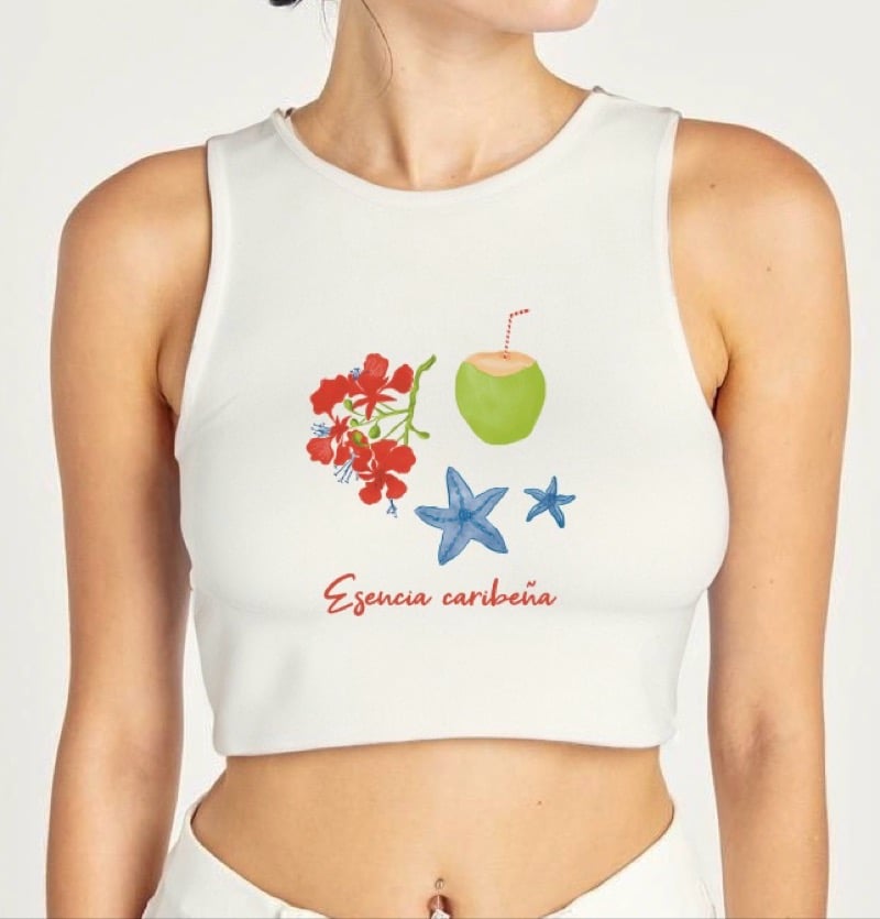 Image of Esencia Caribeña Crop Cami