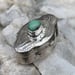 Image of Vintage Cloud Shaped Sterling Silver Pill / Trinket Box with Damele Turquoise