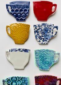 Image 1 of Tea Cup & Coffee Cup Brooches