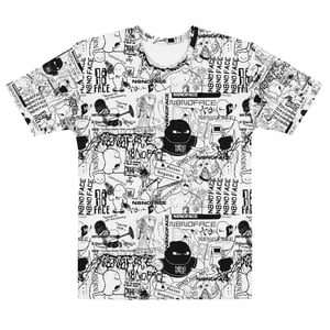 N8NOFACE LOGO COLLAGE All-over print Men's t-shirt (BLACK)