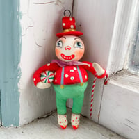 Extra Large Plump Cheery Red Polka Dot Snowman I