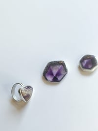 Image 5 of Trapiche Amyethyst voop ring | size 7 + MTO