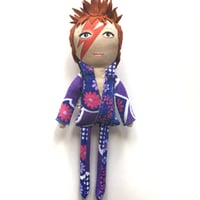 Image 2 of Aladdin Sane David Bowie hand painted doll