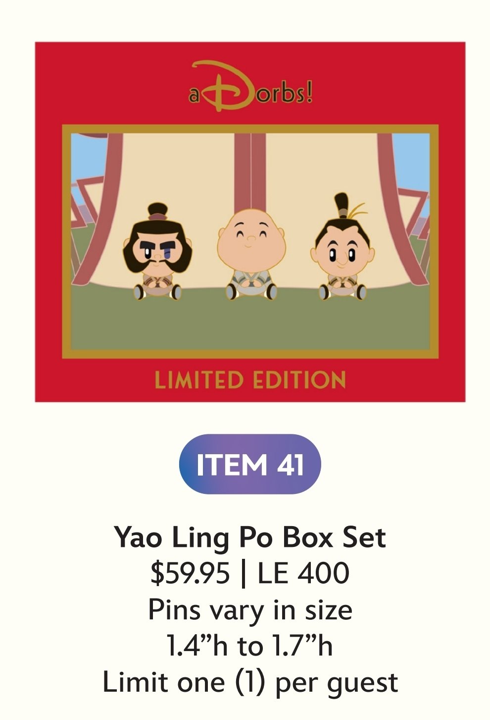 Image of Mulan Adorb box pon set le 400