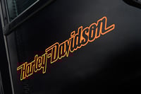 Image 1 of NEW Harley Davidson Script Outline Saddlebag Decal