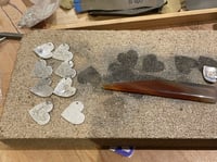 Image 5 of Lichen Impression Handmade Sterling Silver Heart Pendant
