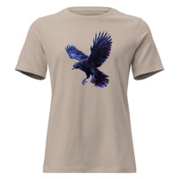 Image 5 of Women's Relaxed T-Shirt, Starlight Shadow Raven Tee
