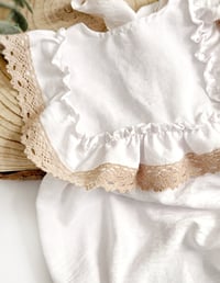 Image 3 of Boho photosession body | Giuseppina romper | age 12 months | white