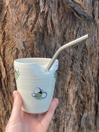 Image 3 of Bee straw cup