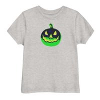 Image 10 of Toddler jersey t-shirt - Jack O Lantern Vintage Green-Black