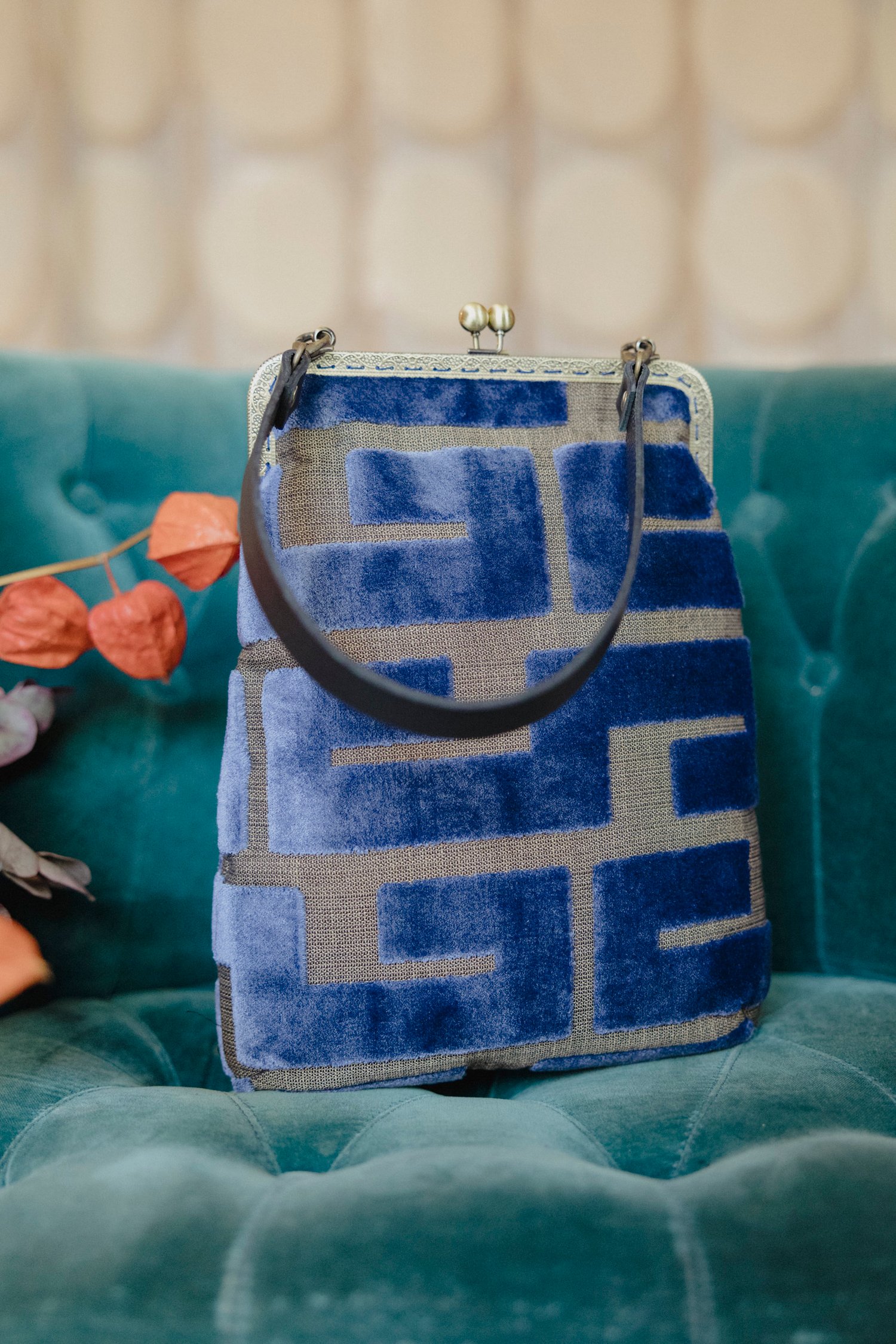Image of Meringa Bag Geometric Indaco