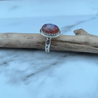 Image 5 of Sterling Silver Moonstone And Red Jasper Celestial Ring