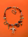 Glittery Gold Cherub Necklace