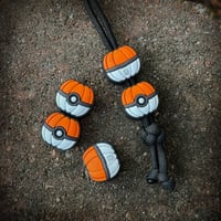 “Pumpkaball” PVC Beads