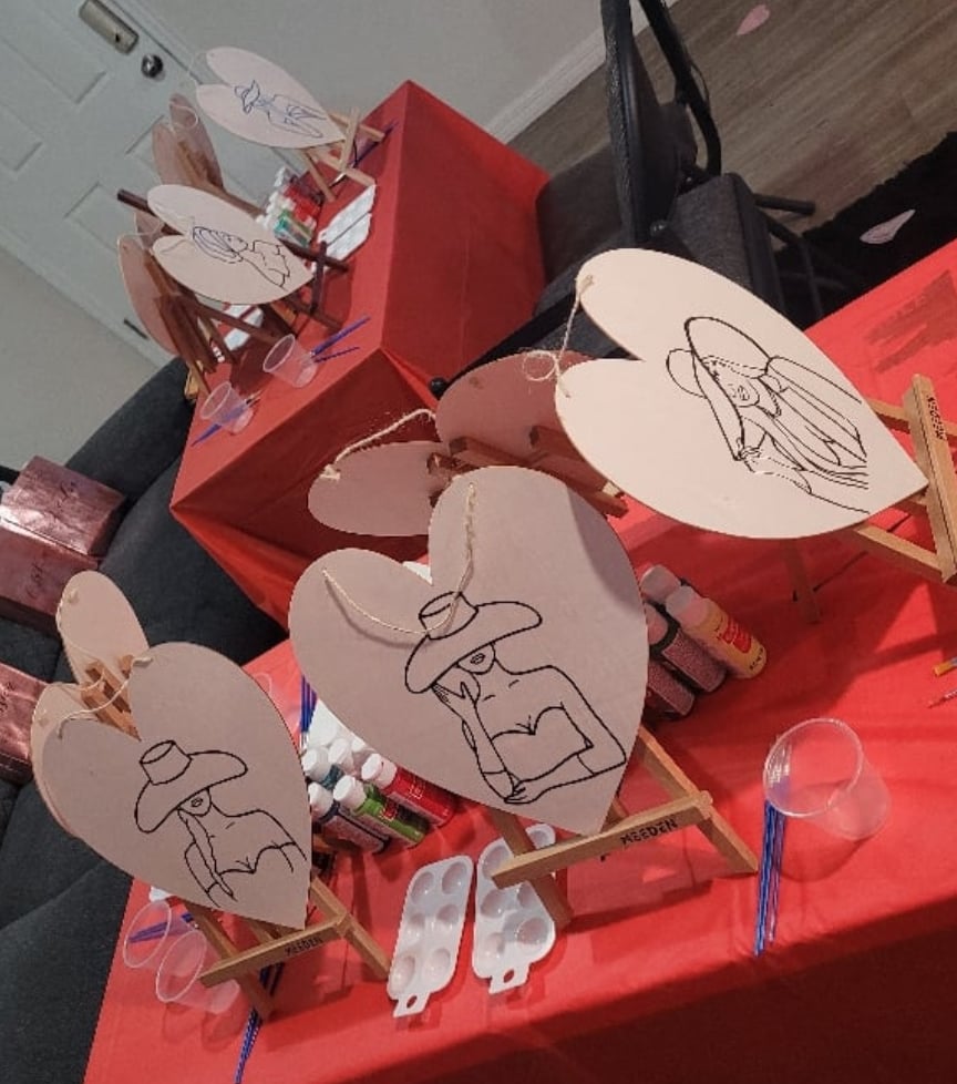 Image of Custom Wooden Heart Panels 