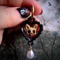Image 2 of Pendientes | Colgante  Heart Locket Cat